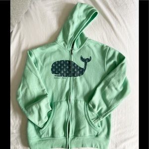 Ogunquit Maine Mint Green Zip Up Hoodie